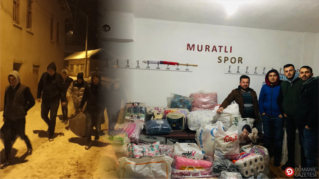 Muratlıspor dan deprem bölgesine yardım eli