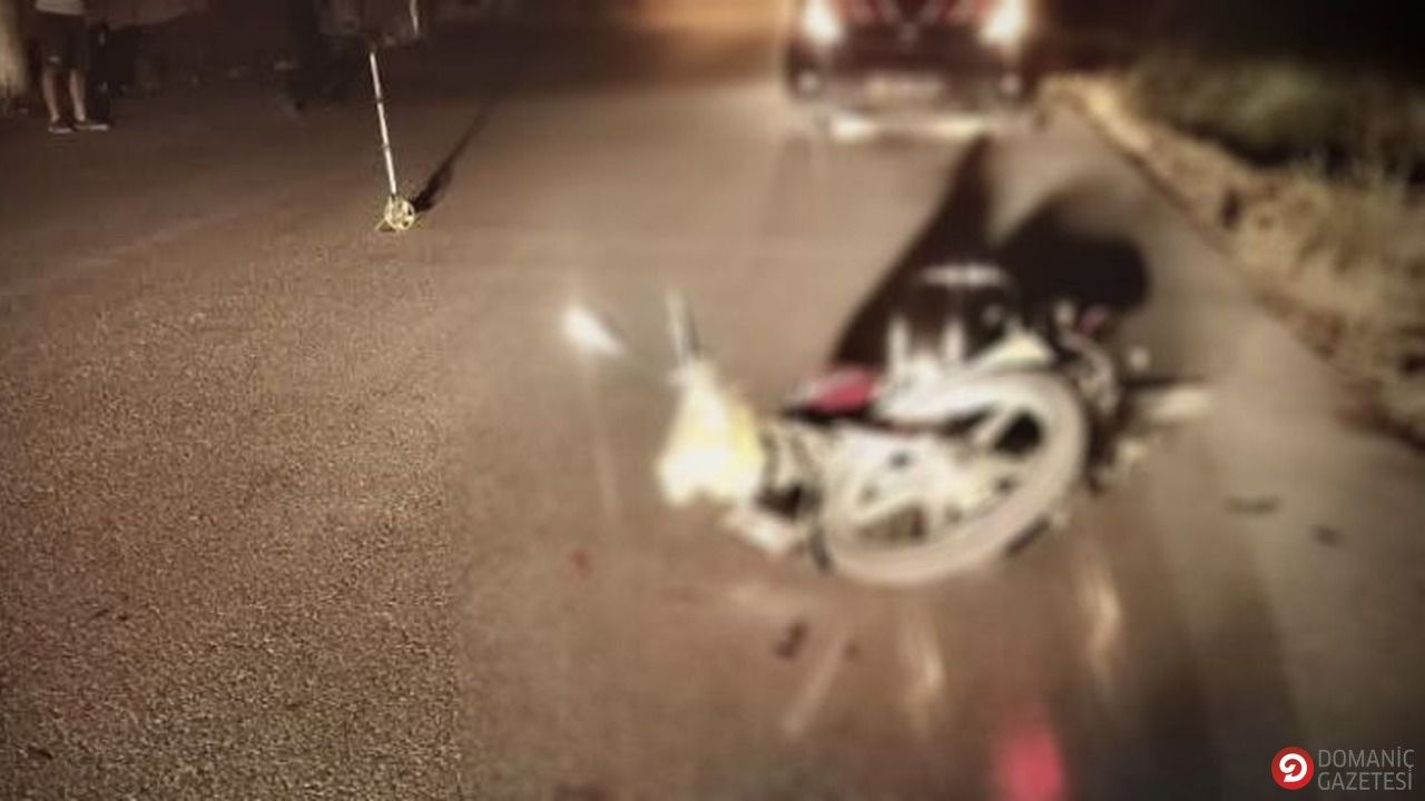 Domaniç'te motosiklet kazası: Genç sürücü ağır yaralı