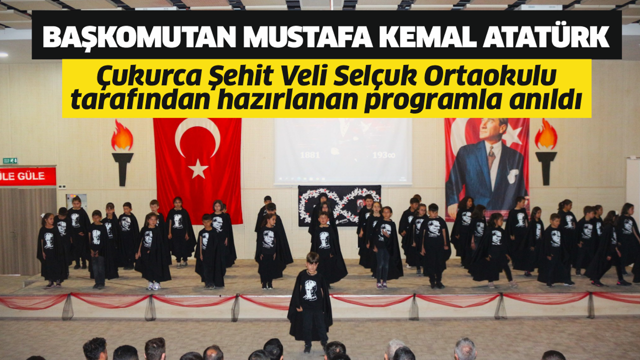 Atatürk’ün ebediyete intikalinin 84. yılında anma programı düzenlendi
