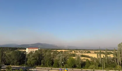 Bilecik’teki Yangının Dumanı Domaniç’e Kadar Ulaştı