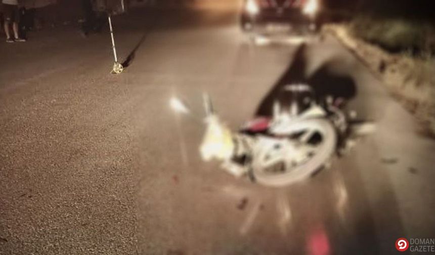 Domaniç'te motosiklet kazası: Genç sürücü ağır yaralı