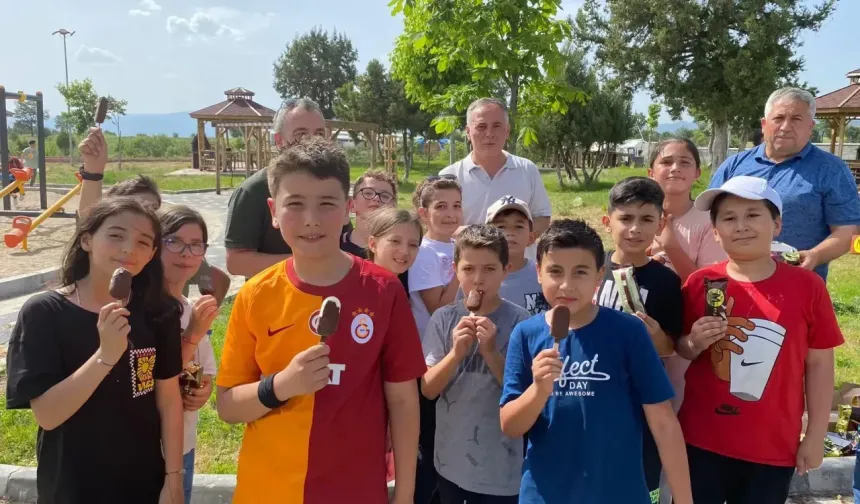 Domaniç Çukurca’nın parkı okulların gözbebeği oldu