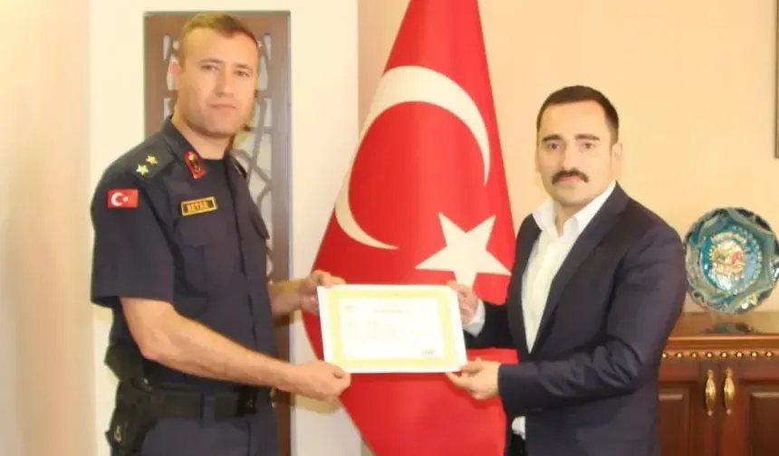 Domaniç İlçe Jandarma Komutanından Veda Ziyareti