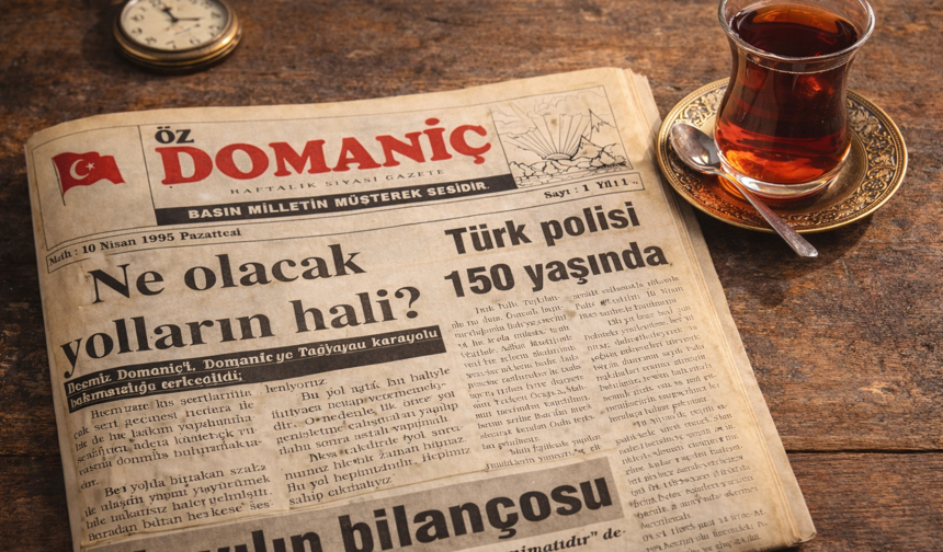 Domaniç Gazetesi ilk manşetinde yolları sordu